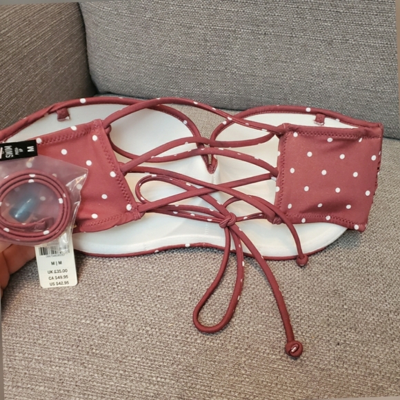 VS PINK Polka Dot Bikini top NWT - Picture 2 of 6